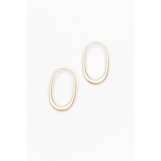 Dina Matte Silver Earring