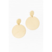 Langley Ecru Circle Drop Earring